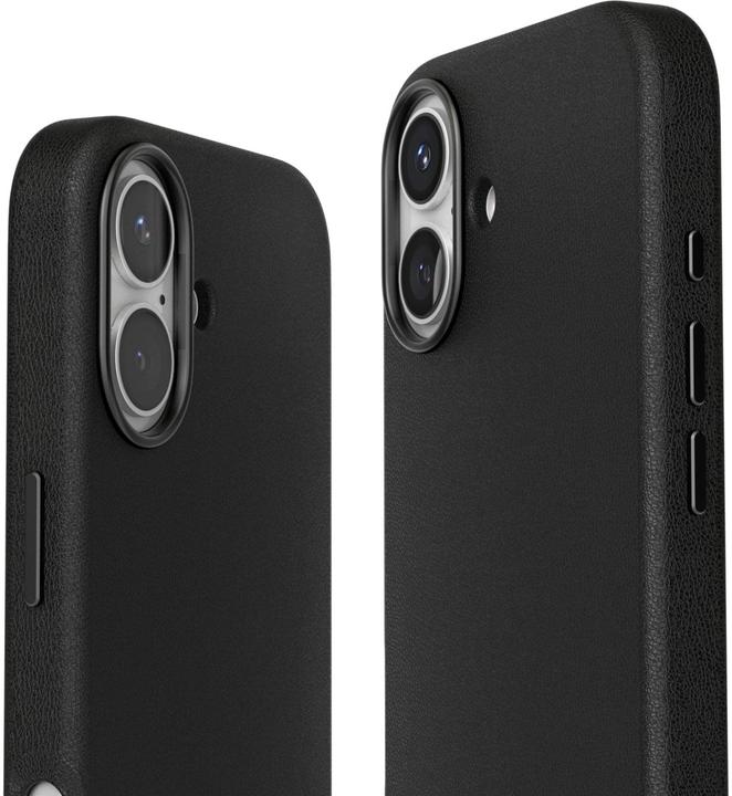 Immagine prodotto Vonmählen Back Cover Like Leather iPhone 17 Black, Grundfarbe (Apple iPhone 17)
