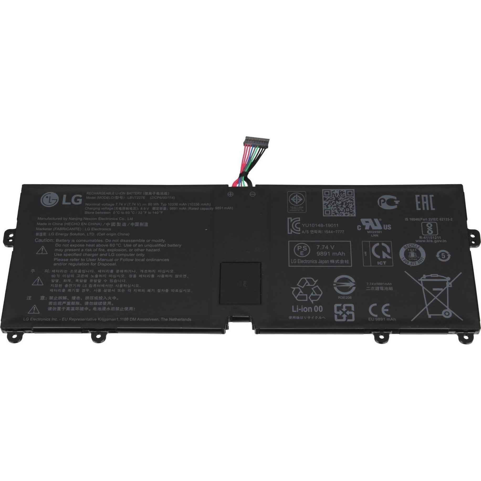 LG EAC64618311 (2 Zellen, 10336 mAh), Notebook Akku