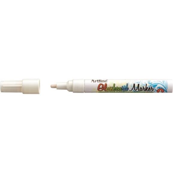 Thumbnail - Shachihata, Marker, Glassboard-Marker artline, breite Spitze, weiss