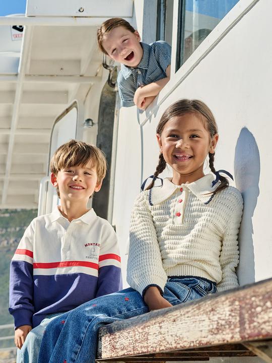 Produktbild Vertbaudet Feinstrick-Pullover Mädchen mit Kragen (134)