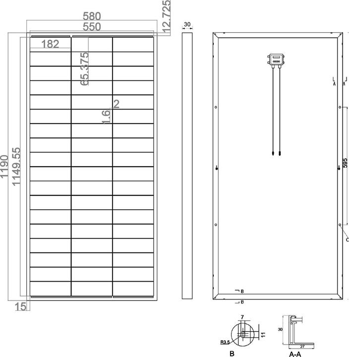 Actual product image Enjoy solar Solarmodul (150 W, 7.70 kg)