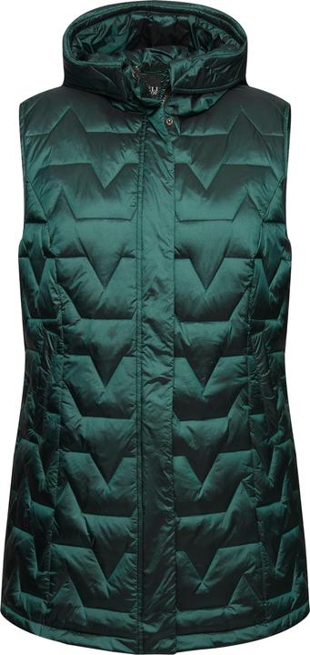 Image du produit Ulla Popken Gilet matelassé sans manches, aspect duvet, matière recyclée, col rond (42, 44)