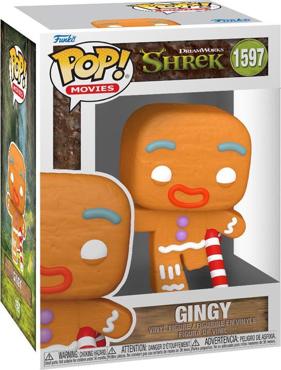 Actual product image Funko Shrek POP! movies vinyl figure 30th Anniversary Gingerbread man 9 cm