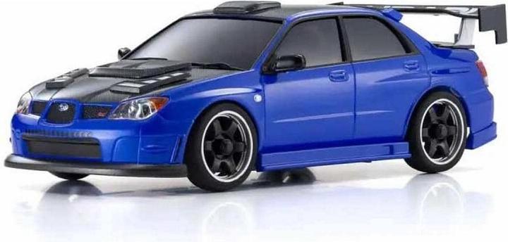 Actual product image Kyosho Mini-Z Subaru Impreza WRX Aero, Blau 1:27 Readyset (RTR Ready-to-Run)