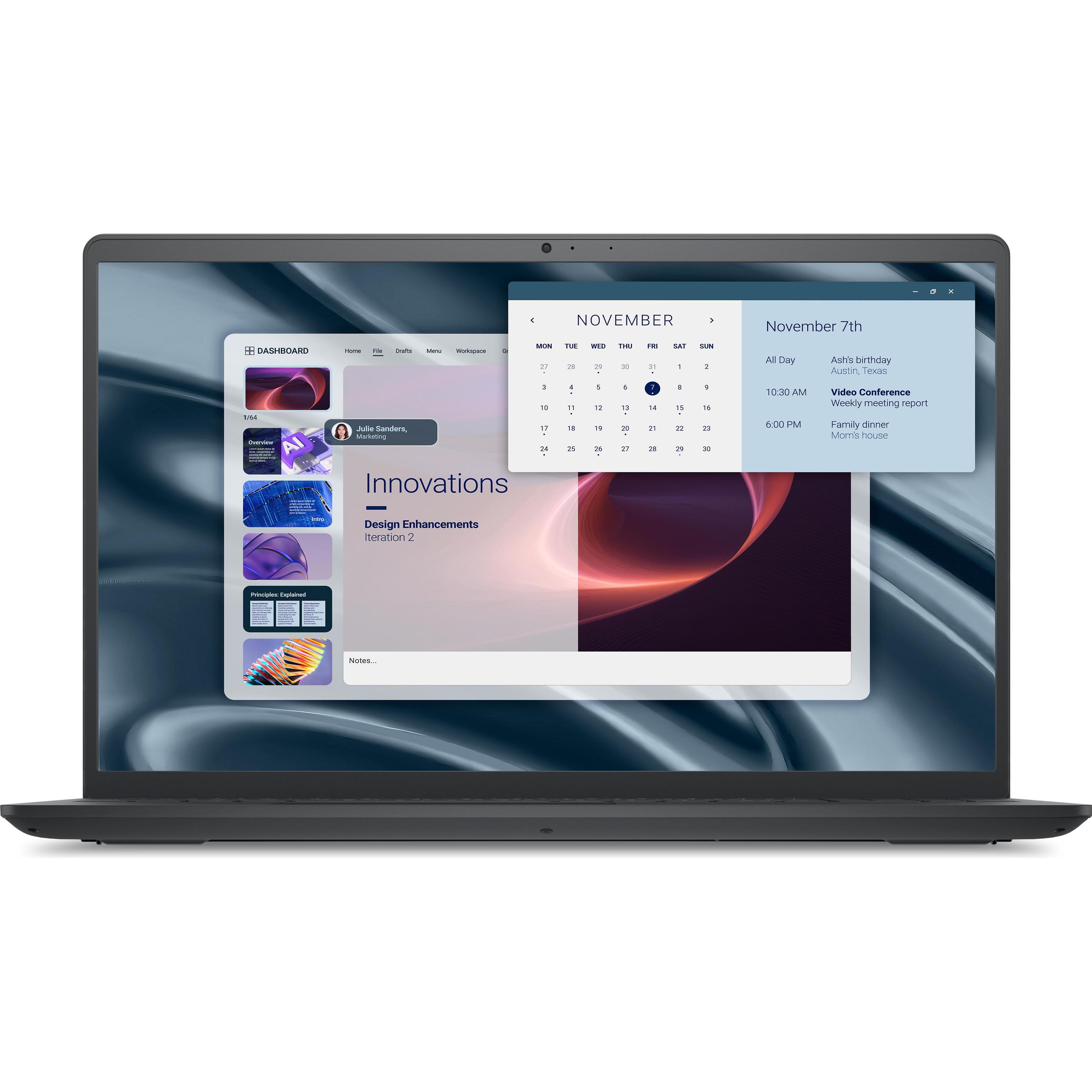 Dell SPL Pro 15 Essential PV15255 AMD R5 (15.60", AMD Ryzen 5 7520U, 8 GB, 512 GB, DE), Notebook, Nero
