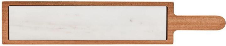 Actual product image Hestia Marble & Acacia Wood Rectangular Serving Board - White