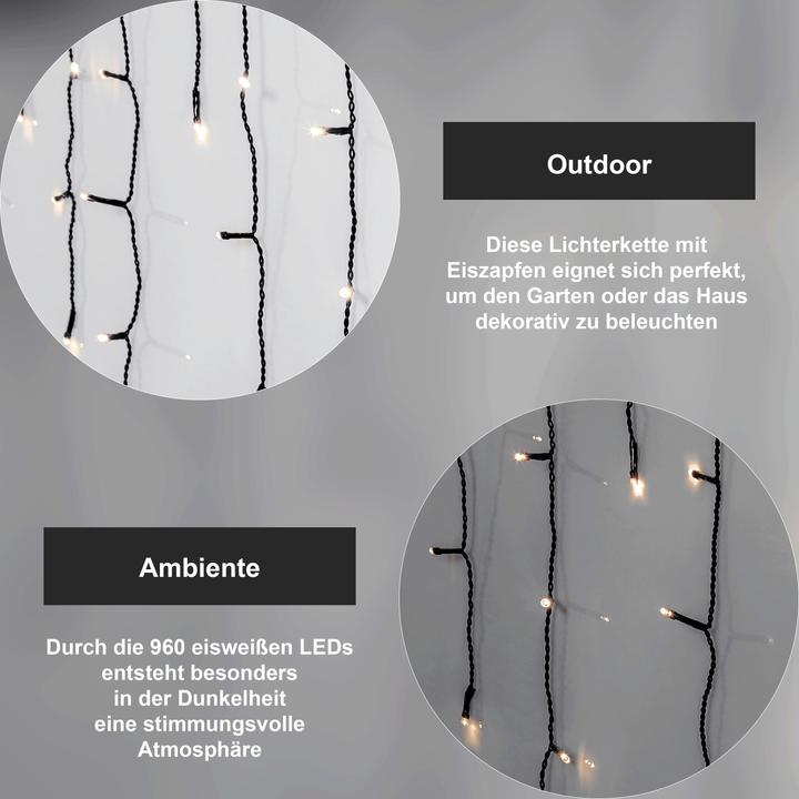 Produktbild Star Trading Icicle Vorhang (1.20 m)