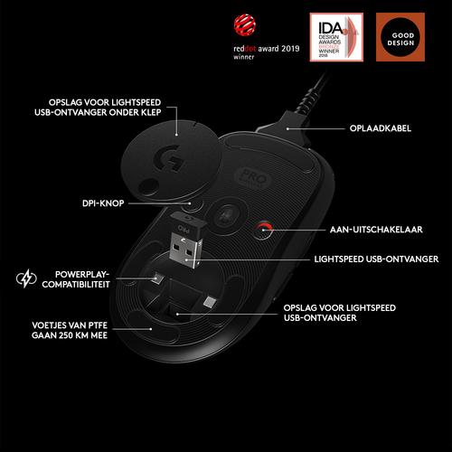 Produktbild Logitech G Pro (Kabellos, Kabelgebunden)