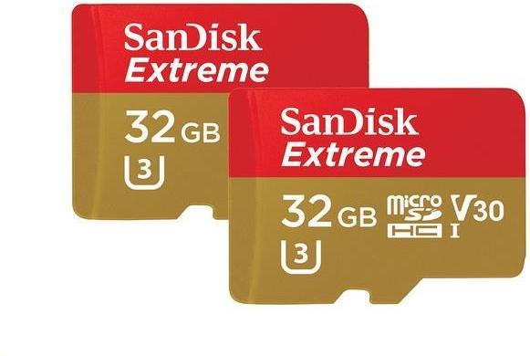 Image du produit SANDISK microSDHC ActionSC 32GB 2x Extr.100MB (32 Go, microSDHC, U3, UHS-I)