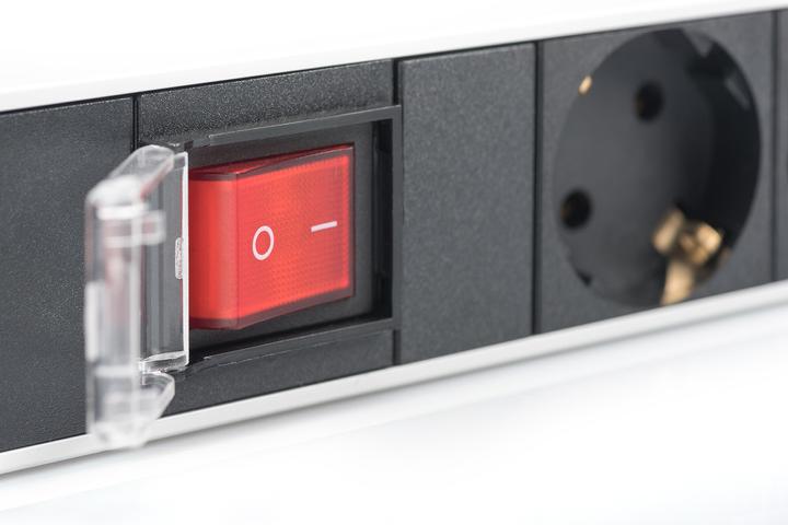Produktbild Digitus Steckdosenleiste mit Aluminiumprofil / DE Steckdosen (7 x, CEE 7/3, 2 m)