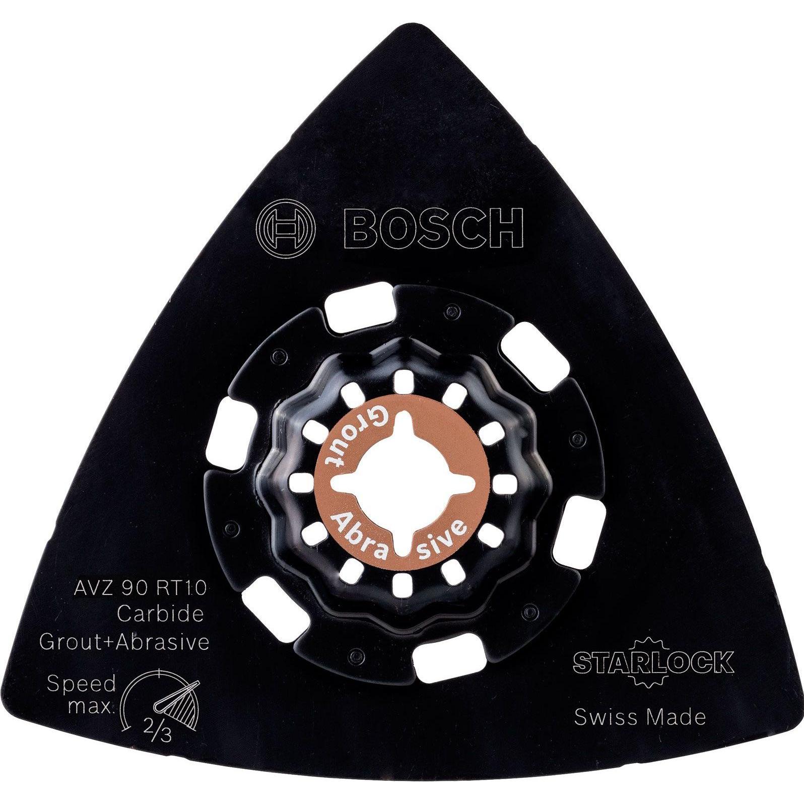 Bosch Zubehör, Schleifmittel, Carbide-RIFF Schleifteller AVZ 90 RT10, 90 mm, Körnung 100
