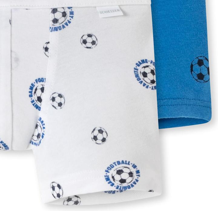 Image du produit Schiesser Lot de 6 shorts / pantalons Kids Boys à fines côtes en coton organique (98, paquet de 6)