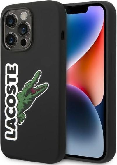 Actual product image Lacoste LCHCP14XSHK iPhone 14 Pro Max 6,7" czarny/black hardcase Silicone Head Crocodile (Apple iPhone 14 Pro Max)