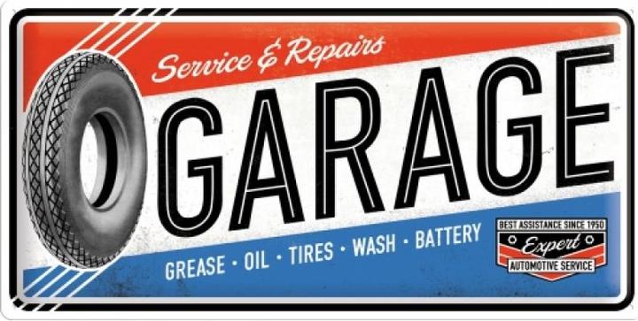 Produktbild Tomato Blechschild Garage Service & Repairs (25 x 50 cm)