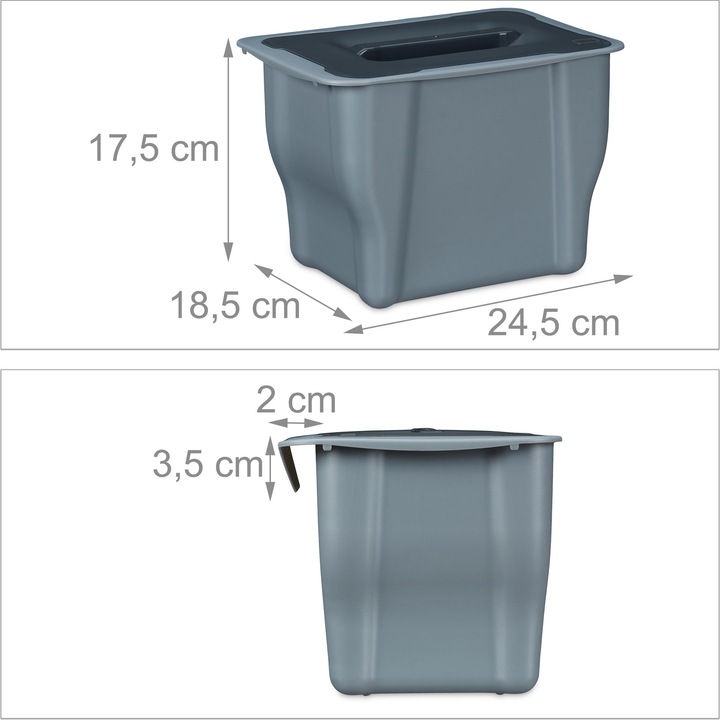 Actual product image Relaxdays Organic garbage can (5 l)