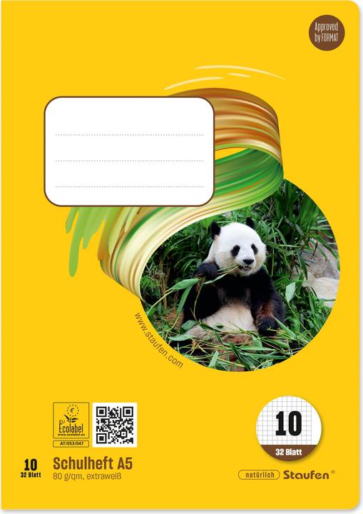 Actual product image Ursus Exercise book (A5, Checked, Soft cover)