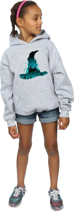 Immagine prodotto Hogwarts Silhouette Felpa con Cappuccio Ragazze (140, 146)