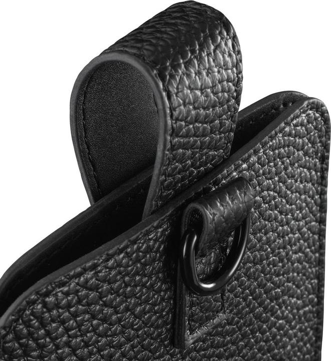 Immagine prodotto Hama Custodia per smartphone, universale, per smartphone da 16,0x8,9x1,2 cm, finta pelle, nero (Universale)