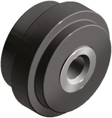 Produktbild RS PRO Roller, d=29x15mm, slot 6, nylon, black