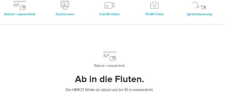 Actual product image GoPro Hero 7 White (60p, Wi-Fi)