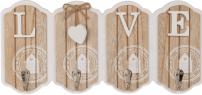 Actual product image Ootb White / natural colored wooden key board, LOVE (15 x 30 cm)