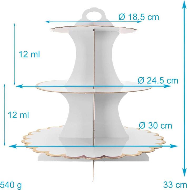 Actual product image Intirilife Etagere with 3 levels