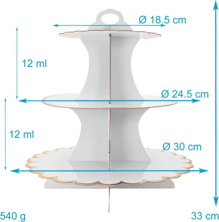 Produktbild Intirilife Etagere mit 3 Ebenen