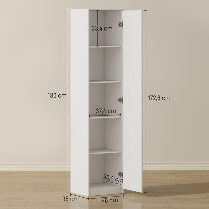 Image du produit Homcom Küchenschrank Spanplatte Weiss