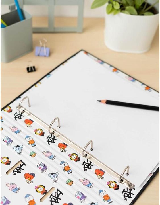 Actual product image BT21 - A4 folder from the Street Mood collection (4 rings, elasticated band) (A4, 1 Piece)