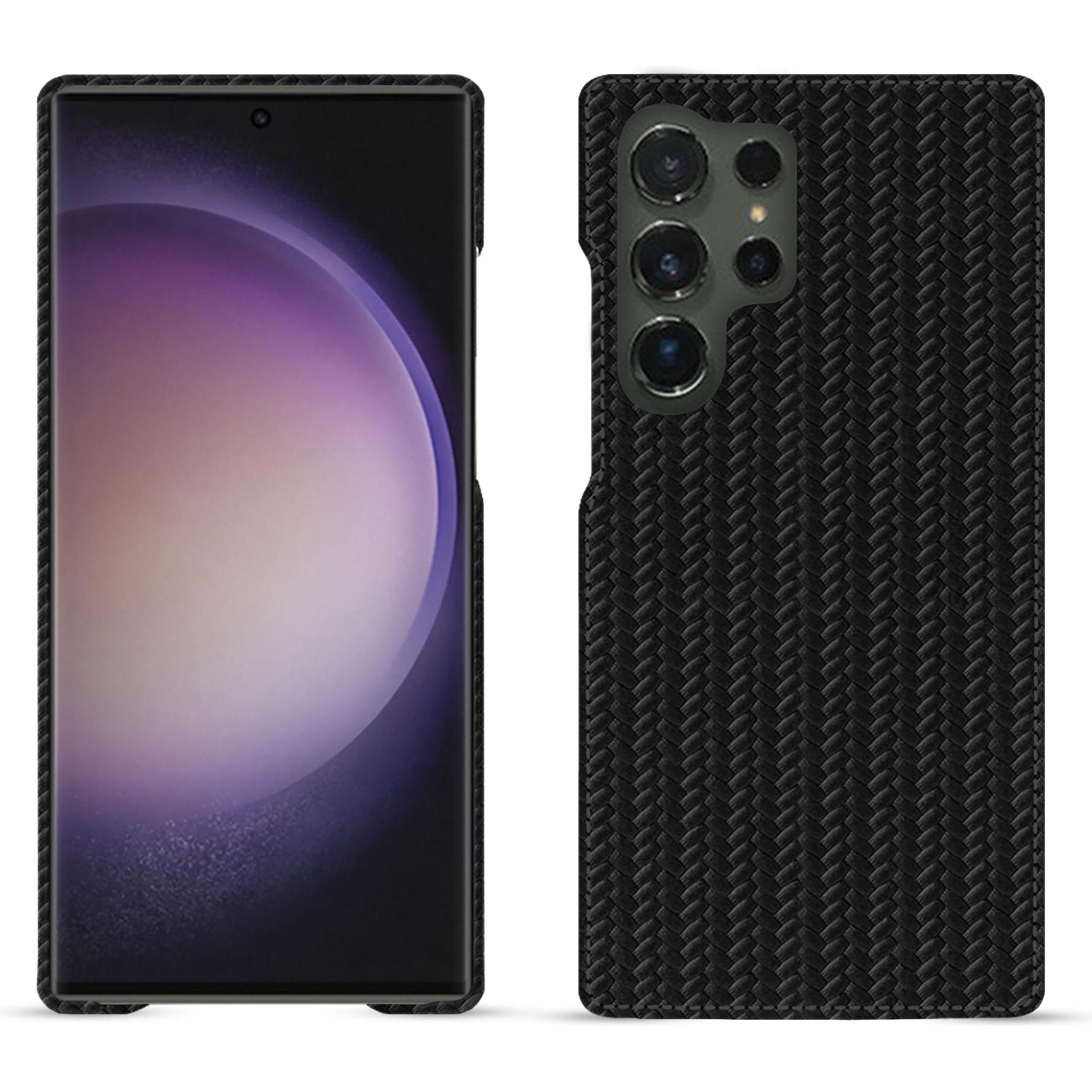 Thumbnail - Noreve Lederschutzhülle (Samsung Galaxy S24 Ultra), Smartphone Hülle, Schwarz