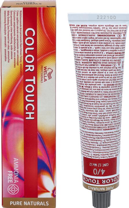 Actual product image Wella Professional - Color Touch Pure Naturals - Demi-permanent hair colour without ammonia 4/0 - (0, 4)