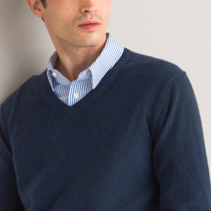 Actual product image La Redoute Collections Jumper with V-neck (S)