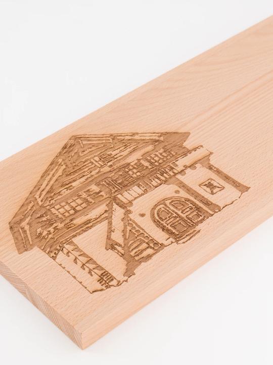 Image du produit Globus Planche en bois Chalet Chalet