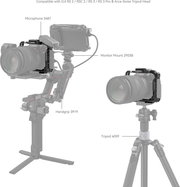 Immagine prodotto SmallRig Gabbia per Panasonic Lumix S5 II (Gabbietta)