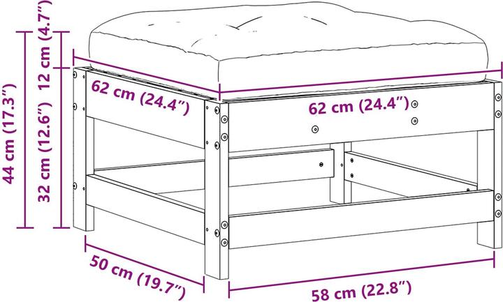 Produktbild vidaXL Outdoor-Sofa