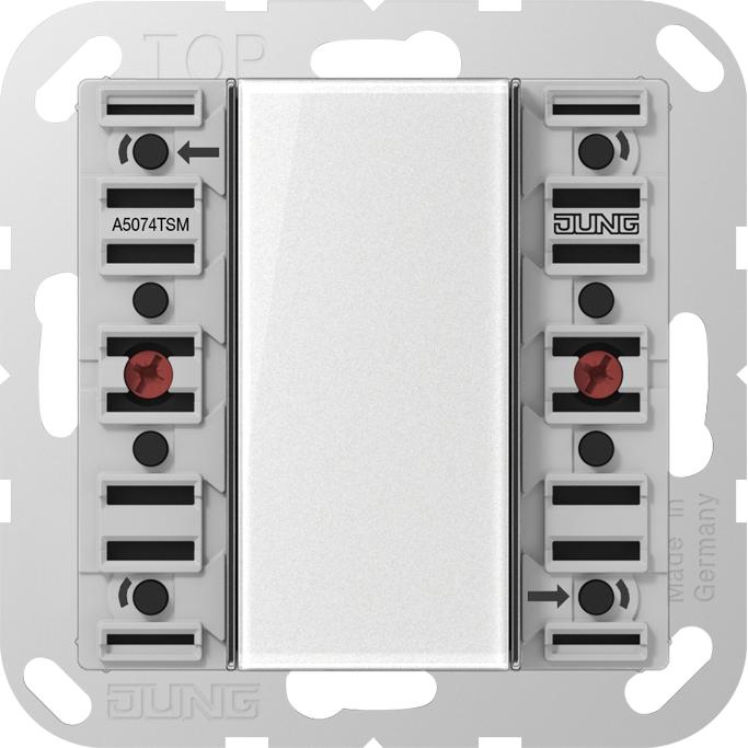 JUNG, Zubehör Schalterprogramm, Tastsensor KNX AS/A UP perlmutt 4f 8pkt A5074TSM