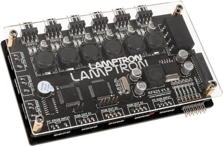 Produktbild Lamptron RF625 fan and ARGB controller black (4 Lüfter)