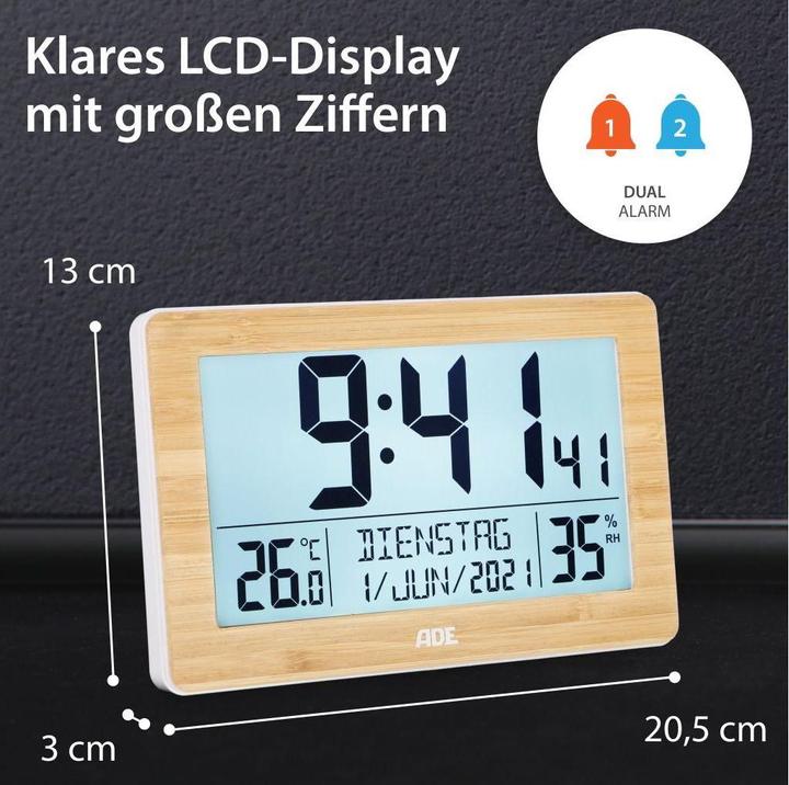 Produktbild ADE Funk-Wanduhr