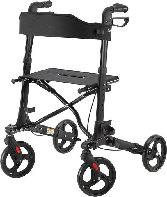 Immagine prodotto Juskys Rollator Vital con sedile e borsa per la spesa