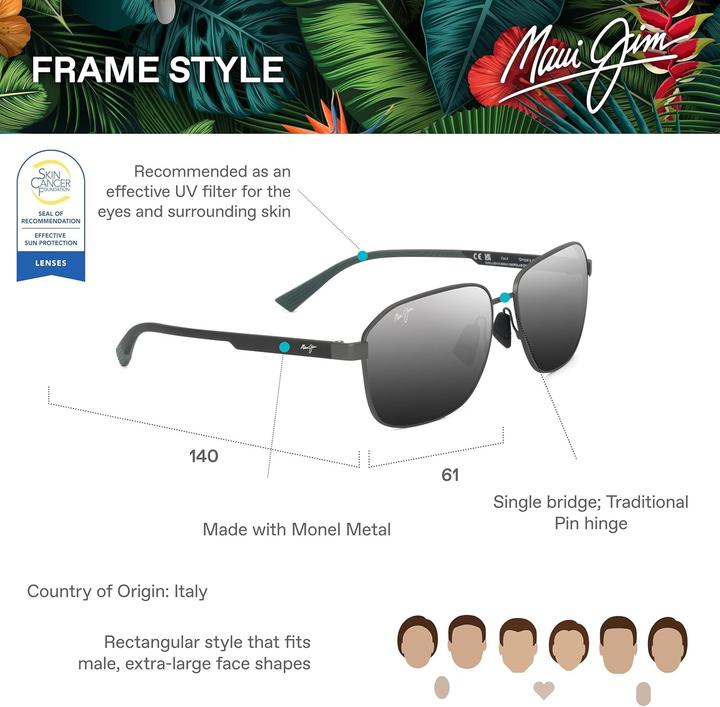 Actual product image Maui Jim Onipaa Polarized Sunglasses