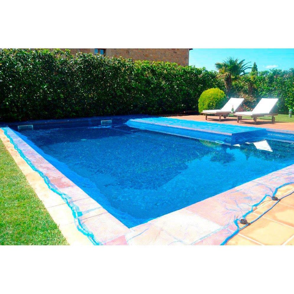 Fun&Go, Accessori da piscina, Copertura per piscina Leaf Pool Blue (4 x 4 m)