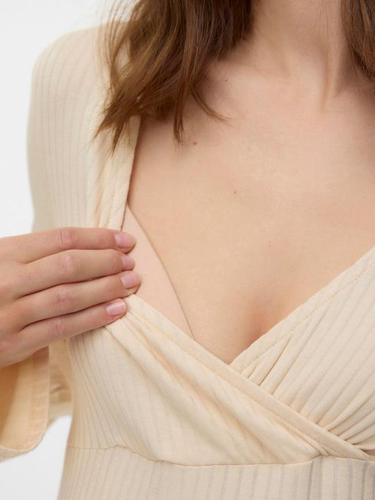 Actual product image Mamalicious Normal geschnitten V-Ausschnitt Top Bluse (XL)