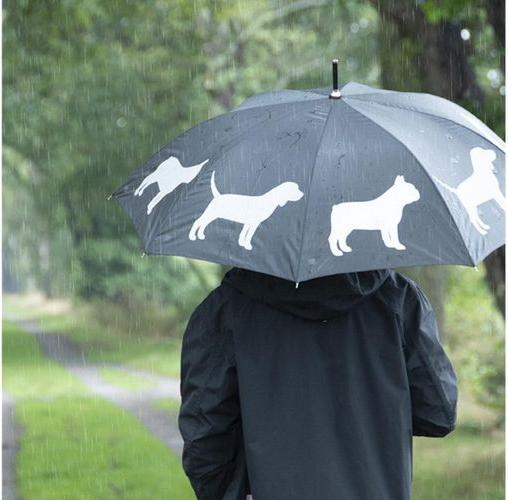 Productafbeelding Esschert Design Paraplu Reflector Honden Grijs/Zwart