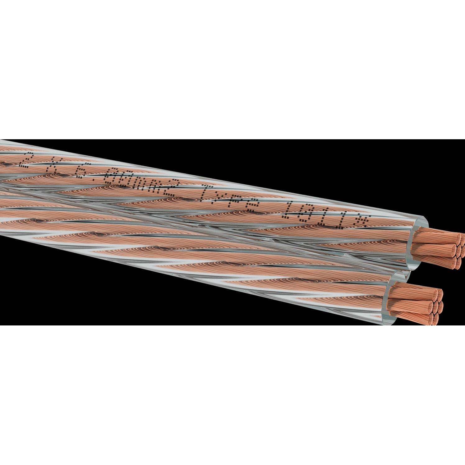 Oehlbach D1C313 Lautsprecherkabel 2 x 6 mm² Transparent 1 St. (10 m, 6 mm²), Lautsprecherkabel, Transparent