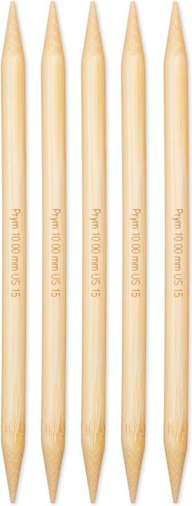 Prym Aiguilles à tricoter BAMBUS 10.00 mm, 20 cm