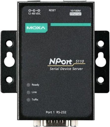 Produktbild Moxa NPort 5110, Ethernet Serial Deviceserver (1-Port RS-232) (RJ45, RJ45 (1x))