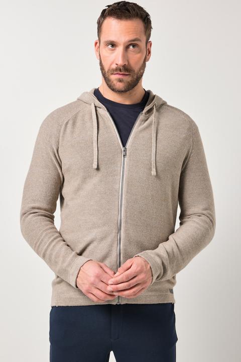 Produktbild JP1880 Strickjacke, Kapuze, Zipper, bis 7XL (L)