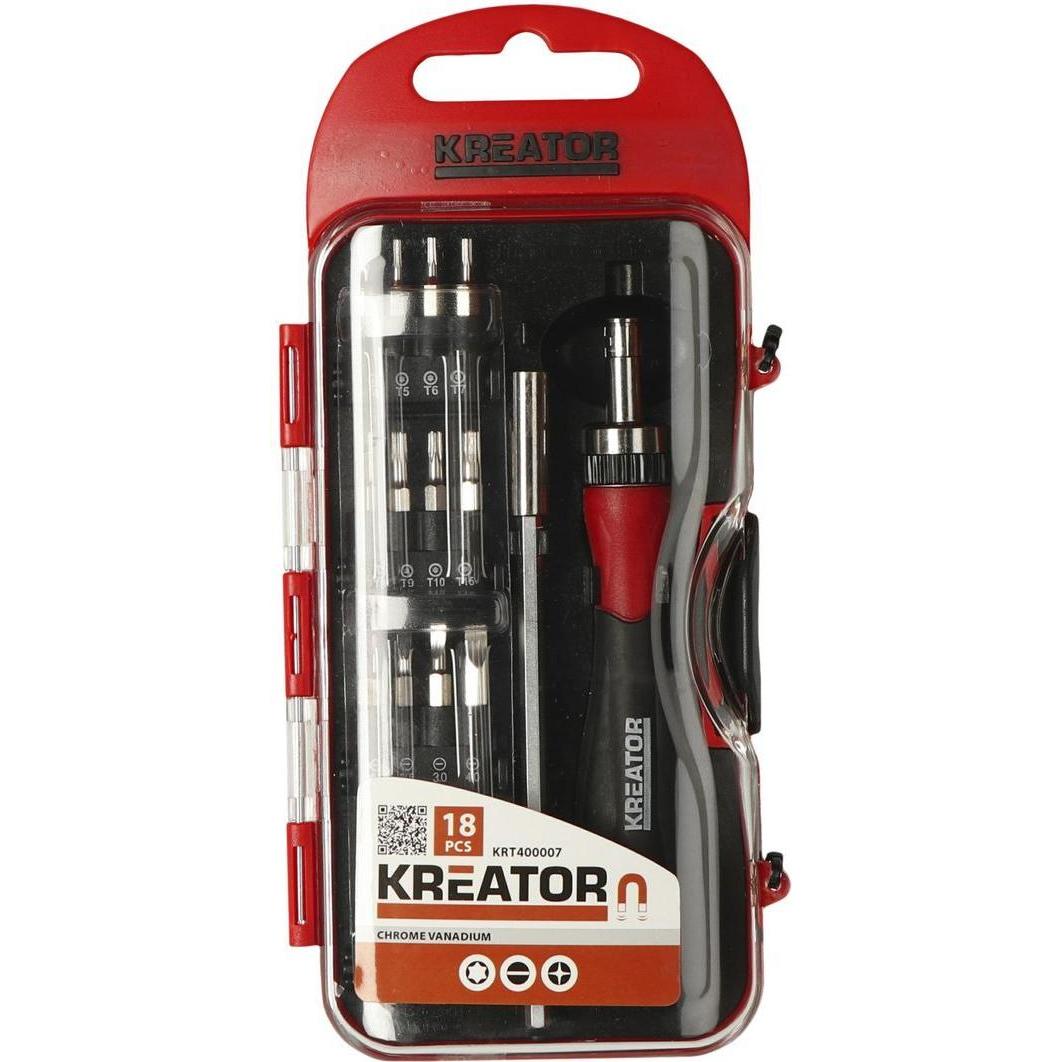 Kreator, Chiave a cricchetto, Set di cacciaviti a cricchetto 18 pezzi.