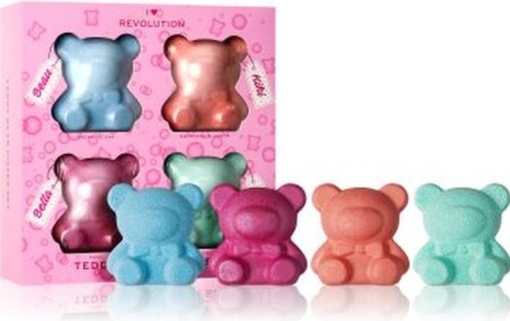Actual product image I Heart Revolution Teddy Bear Fizzer Set (Bath bombs)