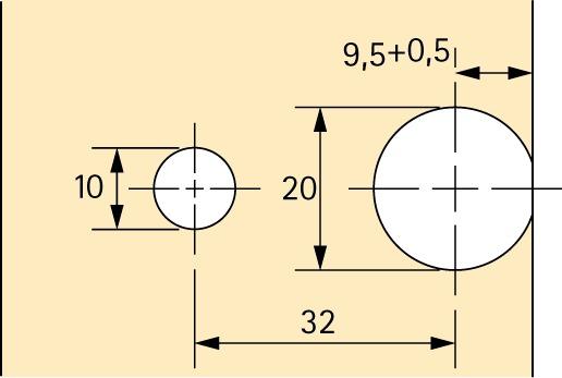 Actual product image Hettich Eccentric connecting fitting VB 36 (Connection fitting, 1 pcs.)
